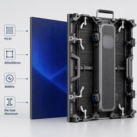 Pantalla LED de Alquiler P3.91 500x500mm de Aluminio Fundido a Presión, 120Hz de Alta Frecuencia de Actualización, Pantalla LED 4K a Todo Color, 2 Años de Garantía para Interiores