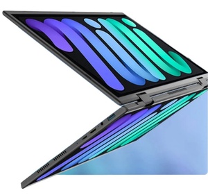 Màn Hình Kép 14 + 14 Inch Máy Tính Xách Tay Mỏng Và Ánh Sáng Kinh Doanh Máy Tính Xách Tay Màu Xanh Răng Bàn Phím 360 Độ Lật Máy Tính Xách Tay - Product Image 3