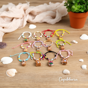 Bracelet Perlé Capibala Tendance avec Breloque Animal en Résine, Bijou Unisexe Idéal pour Cadeau - Product Image 2