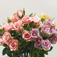 Direkt vom Hersteller: Realistische, feuchtigkeitsempfindliche künstliche Rosen, langlebig für Hochzeiten, Heimdekoration, Abschlussfeiern, Neujahr, Muttertag