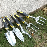 Ensemble d'outils de jardinage portables : truelle, cultivateur, râteau, pelle, désherbeur, mini-outils de jardinage pour la plantation en extérieur