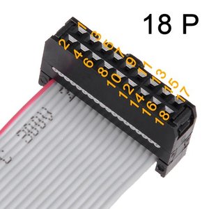 Заводской на заказ 10pin 14pin 26Pin 64 pin 1,27 2,0 мм Шаг IDC соединитель серый плоский кабель в сборе ленточный кабель - Product Image 4