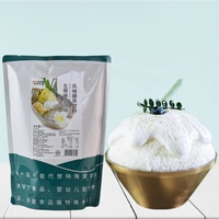 HENGZHI Campuran Es Salju Bubuk Es Serut Rasa Mangga Premix Instan 1kg Es Serut Dessert Kafe Toko Grosir