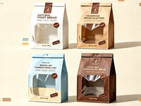 Sacs d'emballage pour pain en papier kraft thermoscellable imprimés sur mesure, sachets de conservation alimentaire pour boulangerie