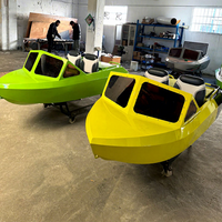 Bateau Go-Kart Biplace en Aluminium 2 Temps, Jet-Ski pour Surf Panoramique, Visites Touristiques, Commerce Extérieur, Divertissement Interactif, 50 km/h