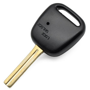 Carcasa de Repuesto Universal para Llave de Coche con 1 Botón, Cubierta de Llave Remota con Orificio Lateral, Color Negro - Product Image 2