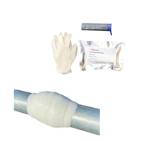 Bande de fixation pour tuyaux, réparation de tubes en acier inoxydable haute pression, kit de réparation en fibre