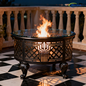 Brasero de Hierro Ornamentado para Reuniones Familiares, Ambiente Exterior en Patios, Balcones y Jardines de Europa y América - Product Image 1