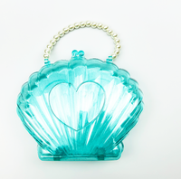 Boîte de rangement PS portable en forme de coquille, grand organisateur pour enfants, jouets de bijoux cosmétiques en plastique étanche à la maison, vente en gros