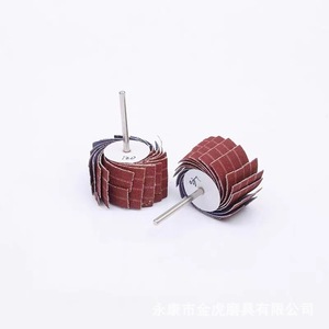 Rueda de pulido Jinhu, vástago cilíndrico de 6 mm, grano 120, medio-grano, para amoladora de troqueles y taladro eléctrico - Product Image 2