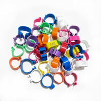 Identification de la volaille 16mm 18mm volaille pied Clip anneau bandes poulet jambe anneaux poulet pied anneau étiquettes