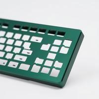Kit DIY de clavier mécanique personnalisé à 68 touches, usinage CNC 5 axes en acier inoxydable et aluminium pour stabilisateurs de type C sur plaque PCB