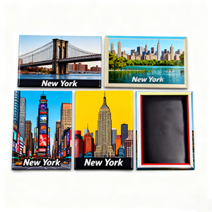 Factory Made Various Size Picture Magnets New York Souvenir Tin <b>Fridge</b> Custom Photo Travel Gift Tourist Magnet - Product Image 1