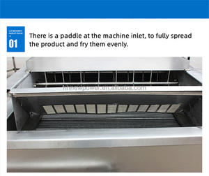 Convoyeur industriel grande ligne de friture de poisson pépite friteuse d'arachides de poulet machine friteuse continue machine - Product Image 3