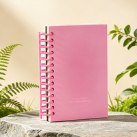 Cuaderno Ecológico Personalizado, Simple, Sólido, Recargable, con Tamaño y Logotipo Personalizados, Encuadernación en Espiral Resistente, Bloc de Notas para Estudiantes