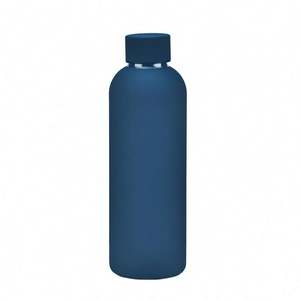 Wholesale Popular Coated Double Wall 500Ml Portable Stainless Steel Vacuum <b>Small</b> Mouth <b>Water</b> <b>Bottle</b> With Lid - Product Image 1