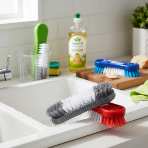 FANATIK Eco-Friendly PET Plastic <b>Scrub</b> <b>Brushes</b> Wholesale Cleaning Tools Model - Product Image 3