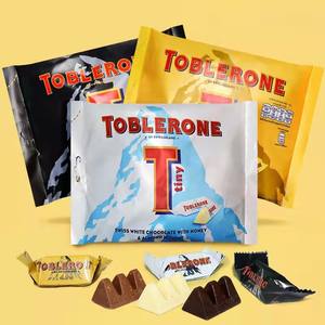 Mini chocolat Tobleron suisse en triangle, sac importé, bonbons au lait blanc, collation en vrac, 200g - Product Image 5