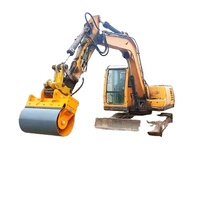 Compacteur vibrant hydraulique modifié pour excavatrice, fourni directement par l'usine, pour le compactage de routes et le creusement de fosses