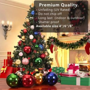 Adornos <span class=keywords><strong>de</strong></span> árbol <span class=keywords><strong>de</strong></span> bolas <span class=keywords><strong>de</strong></span> <span class=keywords><strong>Navidad</strong></span>, bola hueca brillante mate/brillante con esfera <span class=keywords><strong>de</strong></span> plástico transparente <span class=keywords><strong>para</strong></span> Centro Comercial - Product Image 6