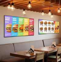 Fabricant chinois haute luminosité 43 \ "55 \" 65 \ "panneaux de menu numériques pour restaurants et hôtels signalisation intelligente