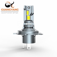 Lampe de voiture style L4 H4 6500K LED avec système de refroidissement 2800 lumens 28W avec 3570 puces pour l'éclairage LED automobile