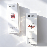 Boîte d'emballage de parfum haut de gamme, boîte pliante élégante rouge et blanche personnalisée pour crème pour les mains