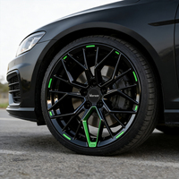 Jantes forgées Viorock multi-rayons « Black Warrior » style personnalisé 20 2122 pouces 5*112 5*114.3 compatibles avec Grand Cherokee SRT, Audi, BMW
