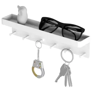 Wall Mount Mounted Screw Free Magnetic Decorative Sunglass Phone Car Mail And Key Holder Hook Hanger Rack Organizer For Wall