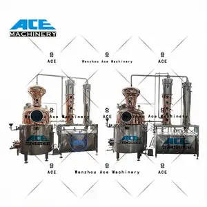 Ace Stills Tour de distillation fractionnée Vodka triple distillée Pot en cuivre Whisky Still