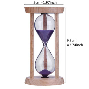 Reloj de Arena de Madera de Fábrica, Temporizador de 1/2/3/5/10/15/30 Minutos, Interesante para que los Niños Cepillen los Dientes con Arena, Encantador Regalo de Navidad, Reloj de Arena de Madera - Product Image 2