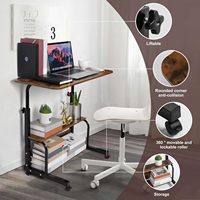 Vente en gros Table d'ordinateur portable pliable multifonctionnelle Table de travail mobile Table de bureau à hauteur réglable