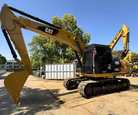 Excavatrice sur chenilles d'occasion CAT 312D2L de 12 tonnes, à queue zéro, avec écran LCD clair et accessoires, personnalisation disponible