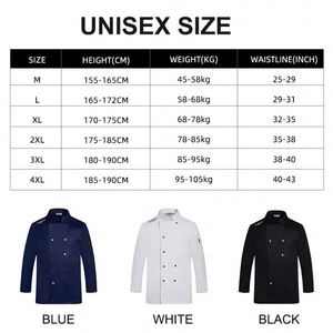 Veste de Chef Blanche et Rouge Anti-Huile pour Cuisine, avec Nom sur le Col, Uniforme de Cuisinier pour Restaurant Chinois, Fournisseur - Product Image 3