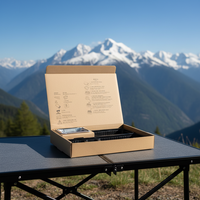 Boîte à lunch jetable pour repas à emporter, barbecue portable au charbon de bois avec gril intégré, ensemble de boîtes à lunch pour barbecue pour les voyages en plein air