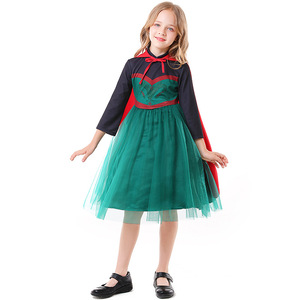 Disfraz de XJ para Cosplay de Reina de Cuentos de Hadas - Traje de Personaje de Bruja para Halloween - Vestido de Gasa Verde Oscuro - Product Image 4