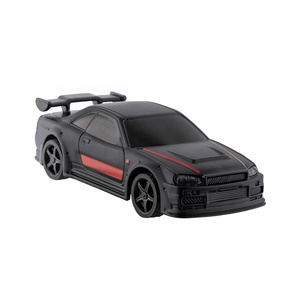 Coche de Carreras a Escala 1/76 C74, Juego de Mesa de Carreras en Carretera, Control Remoto de 4 Canales, Mini Modelo a Escala Completa, Kit RTR, Juguetes - Product Image 4