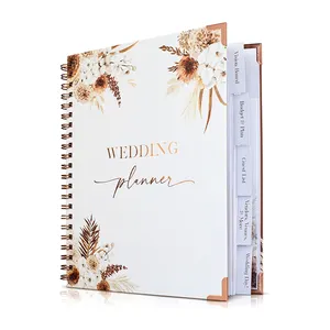 ייחודי אירוסין מתנה יפה Boho חתונה ספר מתכנן ומארגן עבור חדש עוסק זוגות