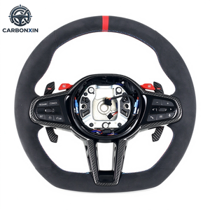 Volant sport en cuir en fibre de carbone série M pour M3/M5 - Product Image 2