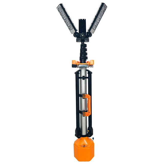 180W Portable 4 Meter Telescopic LED Light Tower for Remote Construction Battery Operated White Lighting for Rescue Diesel Solar