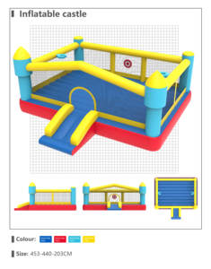 Château gonflable à thème personnalisé, château gonflable pas cher, château gonflable avec toboggan, combo de location de château gonflable - Product Image 6