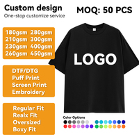 T-shirt en coton biologique de haute qualité, respirant, épais, personnalisable, impression, broderie, t-shirt unisexe