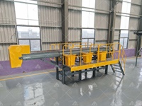 Système de recyclage des déchets MSW, usine de gestion des déchets solides urbains, plateforme de tri manuelle pour 6 personnes