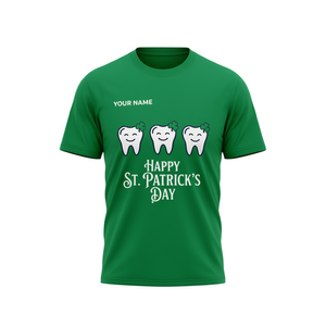 Maglietta Personalizzata per Dentisti e Igiene Orale a Tema San Patrizio - Regalo per Dentisti e Igieneisti - Product Image 2