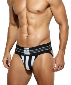Mutande Uomo Sexy Elasticizzate in Nylon, Cotone e Spandex a Basso MOQ, Traspiranti con Pouch, Jockstrap Atletico da Uomo Sexy per Sport - Product Image 4