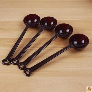 Cuillère à mesurer en plastique pour granulés de poudre Pet Food <span class=keywords><strong>Scoop</strong></span> 10g 15g 20g Long manche Orange - Product Image 1