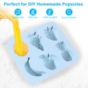 Individuelle Mini BPA-freie Silikonform in Fruchtform aus 100% lebensmittelechtem Silikon für Eiscreme, Süßigkeiten und Schokolade - Product Image 3