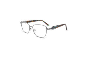 Montures de lunettes de prescription en acier inoxydable <span class=keywords><strong>ESquare</strong></span> personnalisées pour femmes 2025 lunettes optiques en métal oeil de chat myopie LE8853 - Product Image 4