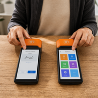 Terminal de point de vente portable Android 14, écran 5,5 pouces, 4G, NFC, imprimante thermique intégrée 58 mm, caméra 5MP, scanner