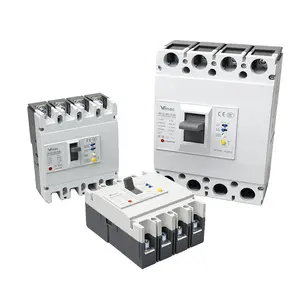 Disjuntor de ar MCCB de alta qualidade, disjuntor de plástico Vinac, interruptor AC380V 60A 80A 100A 125A 250A 400A